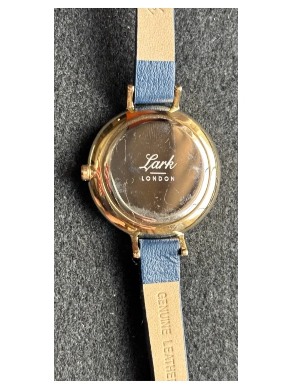 NWOT** Anthropologie LARK London Huxley Leather Watch **Needs Battery